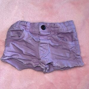 Girls' Lavender Denim Shorts